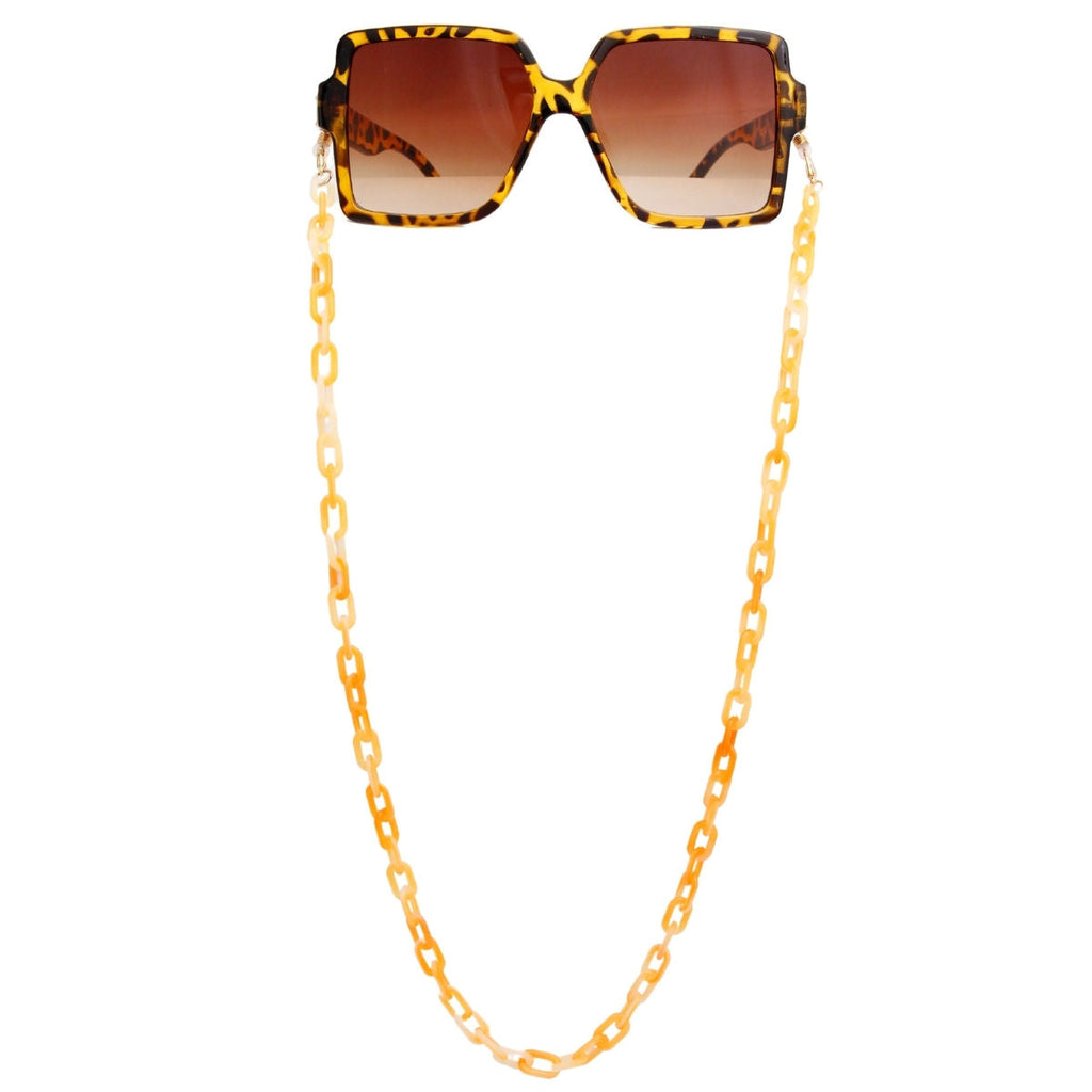 Sunglasses Chain Orange Link Trendy Fashion Accessory
